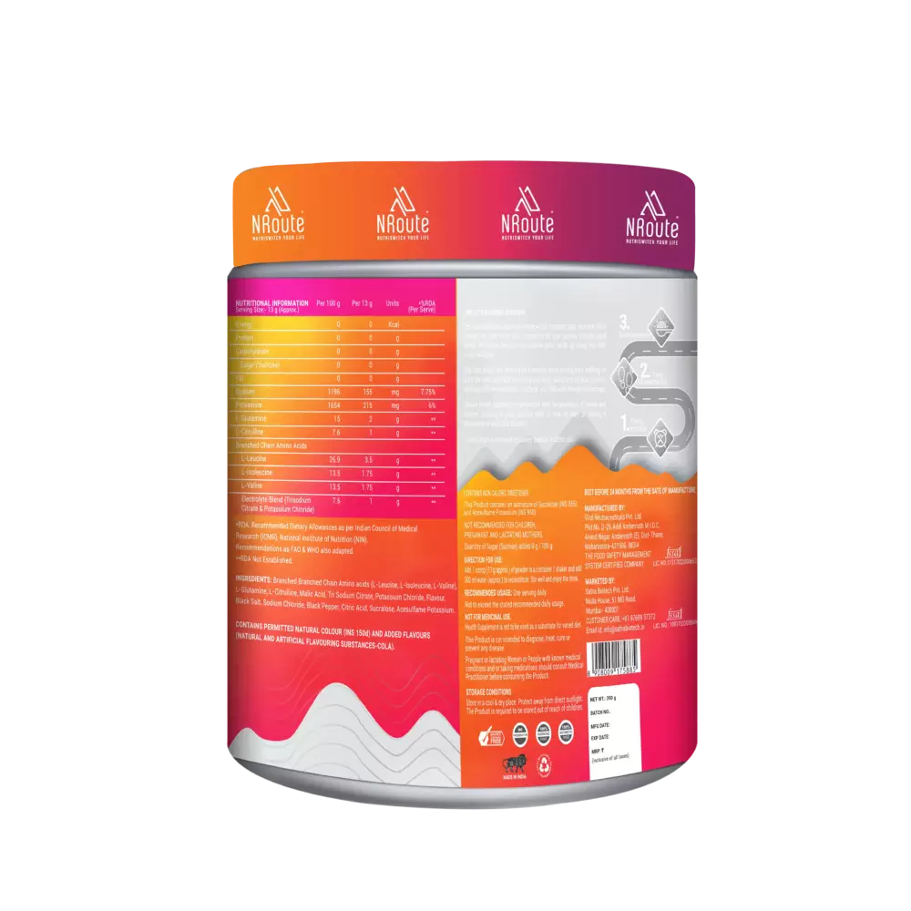 NRoute_BCAA-ADVANCED_390g_Cola-Thunder_Back-scaled
